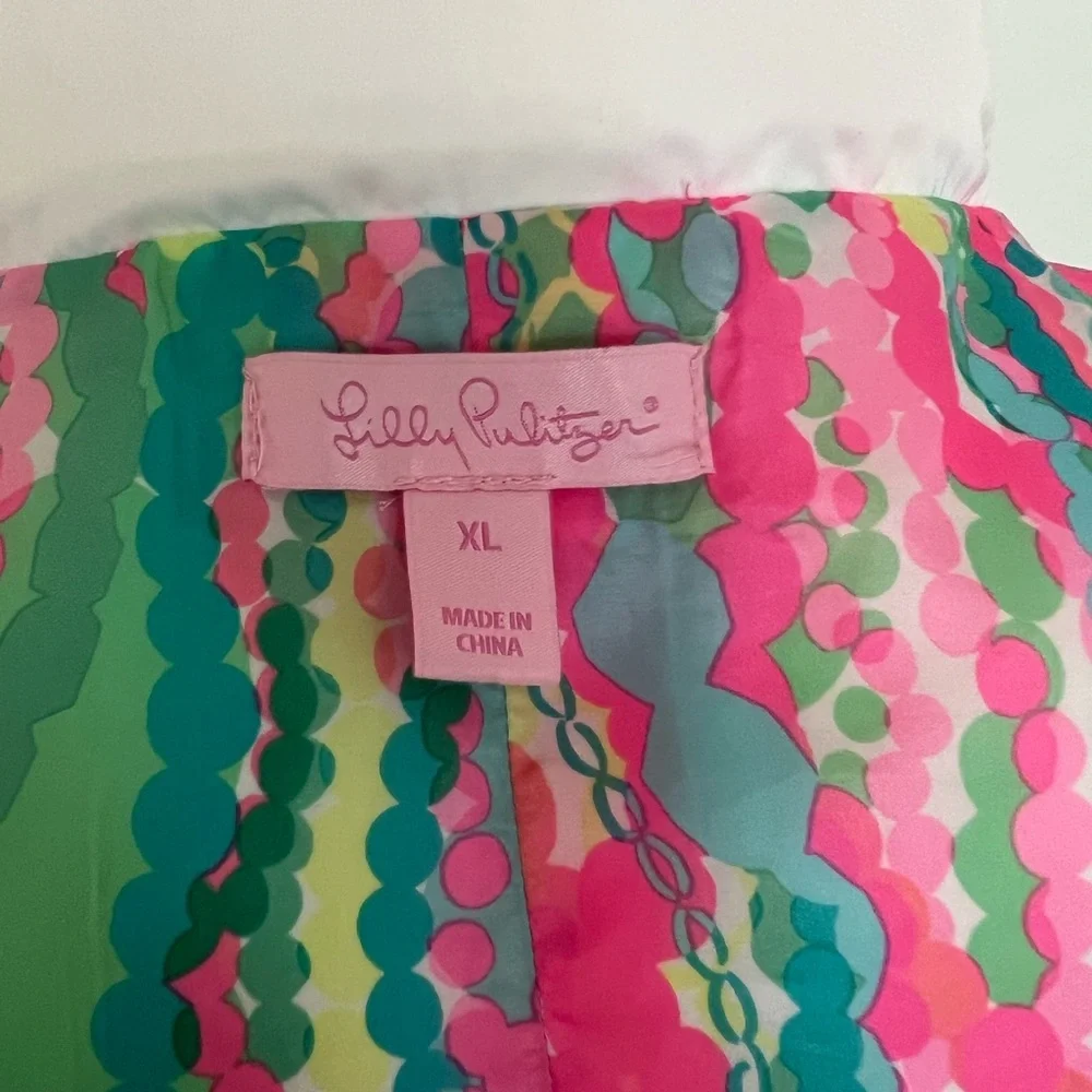Lilly Pulitzer Isabelle Puffer Down Vest - Picture 6 of 9